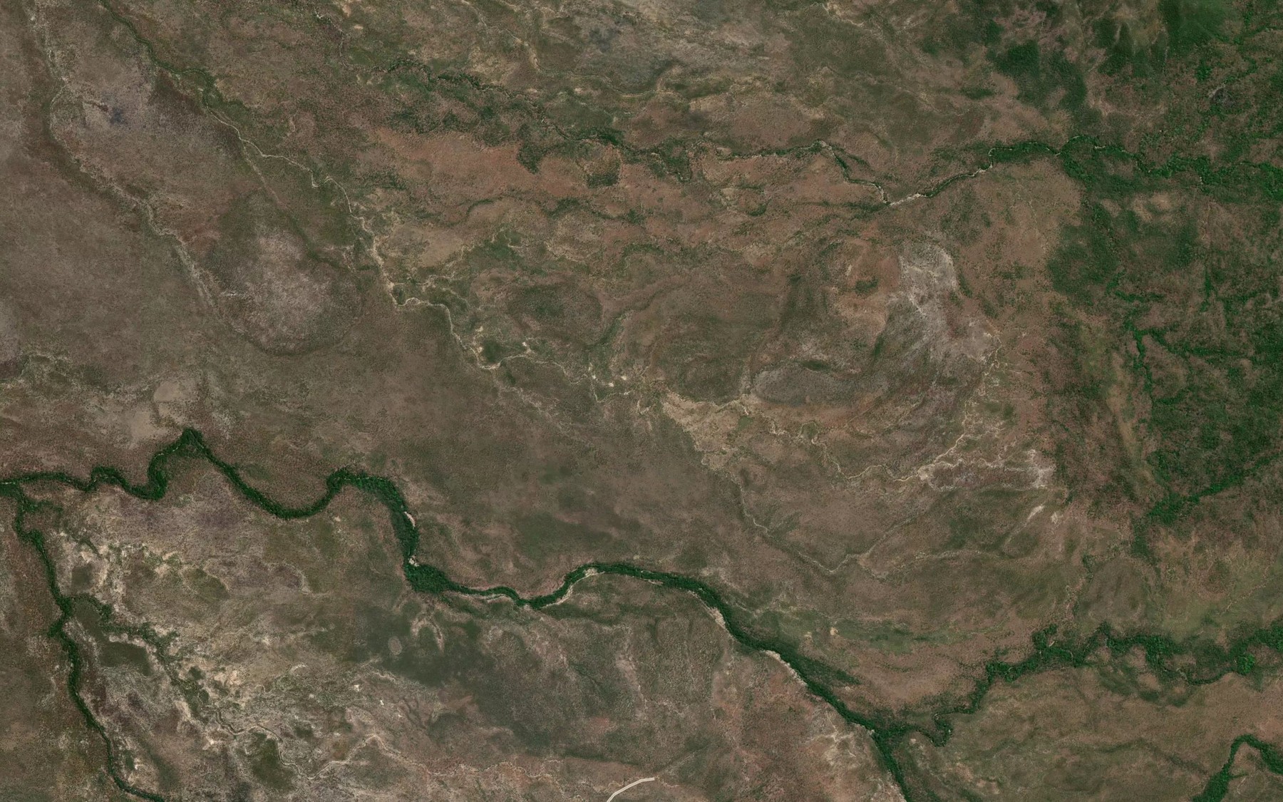Satellite map of the Horne Creek