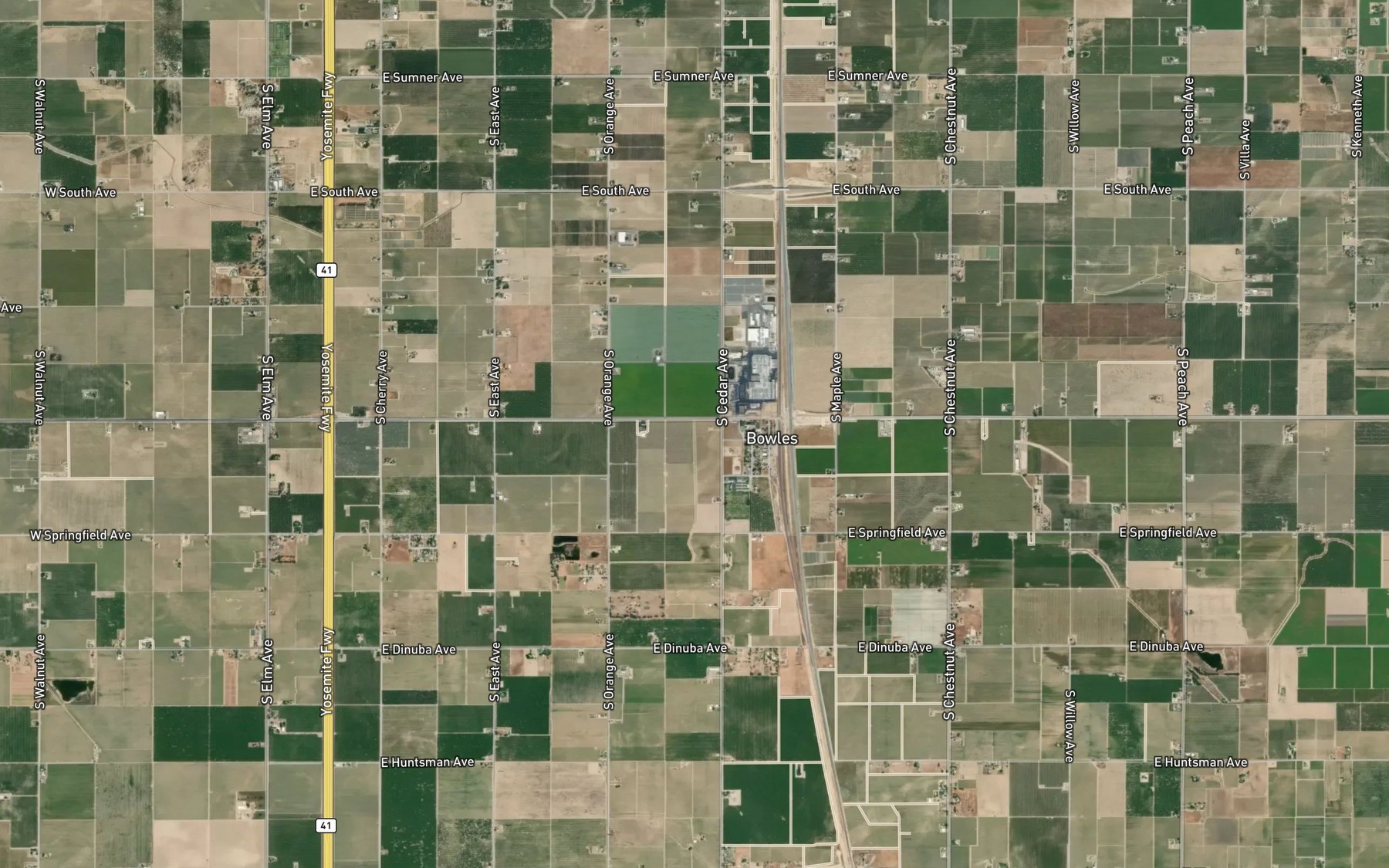 Satellite map of the Kohler Ditch