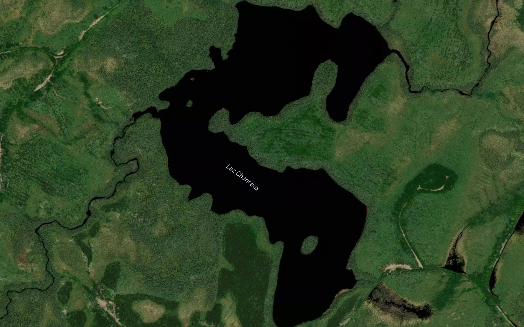 Satellite map of the Lac Chanceux