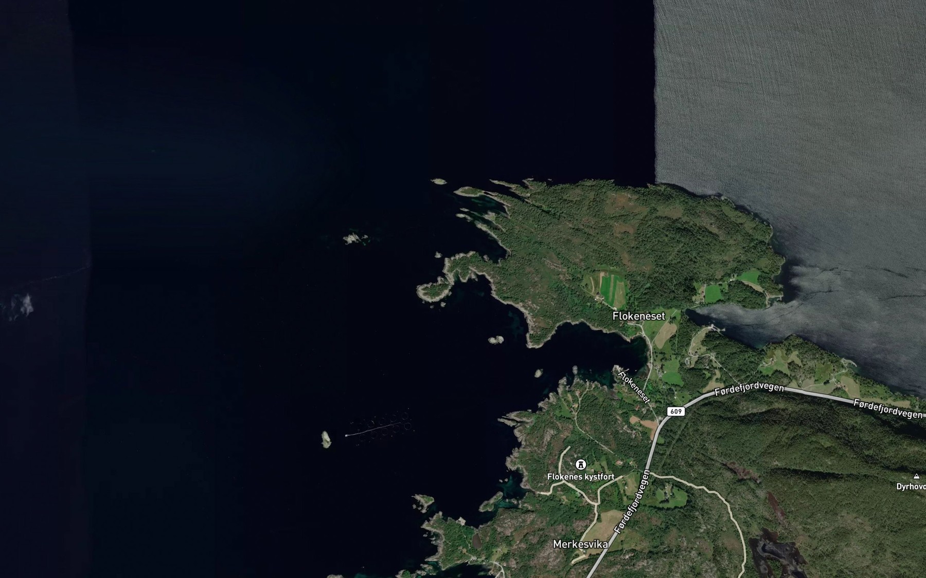 Satellite map of the Barholmsvika