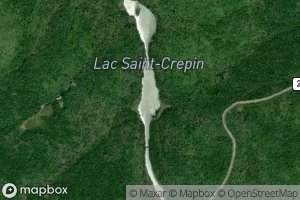 Satellite map of the Lac Saint-Crepin