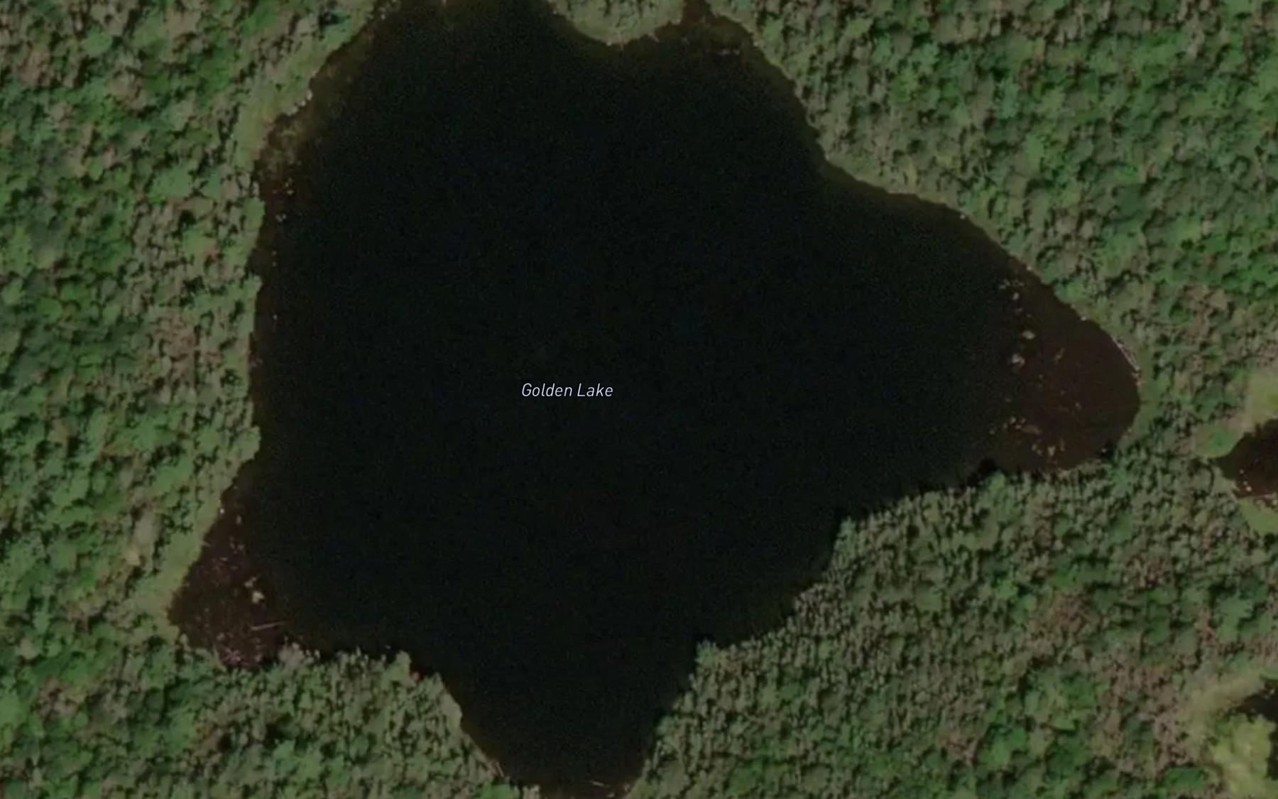 Satellite map of the Golden Lake