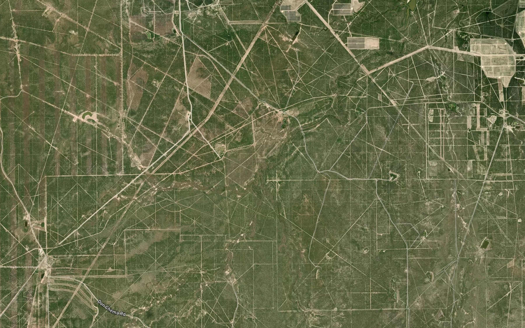 Satellite map of the Pato Creek