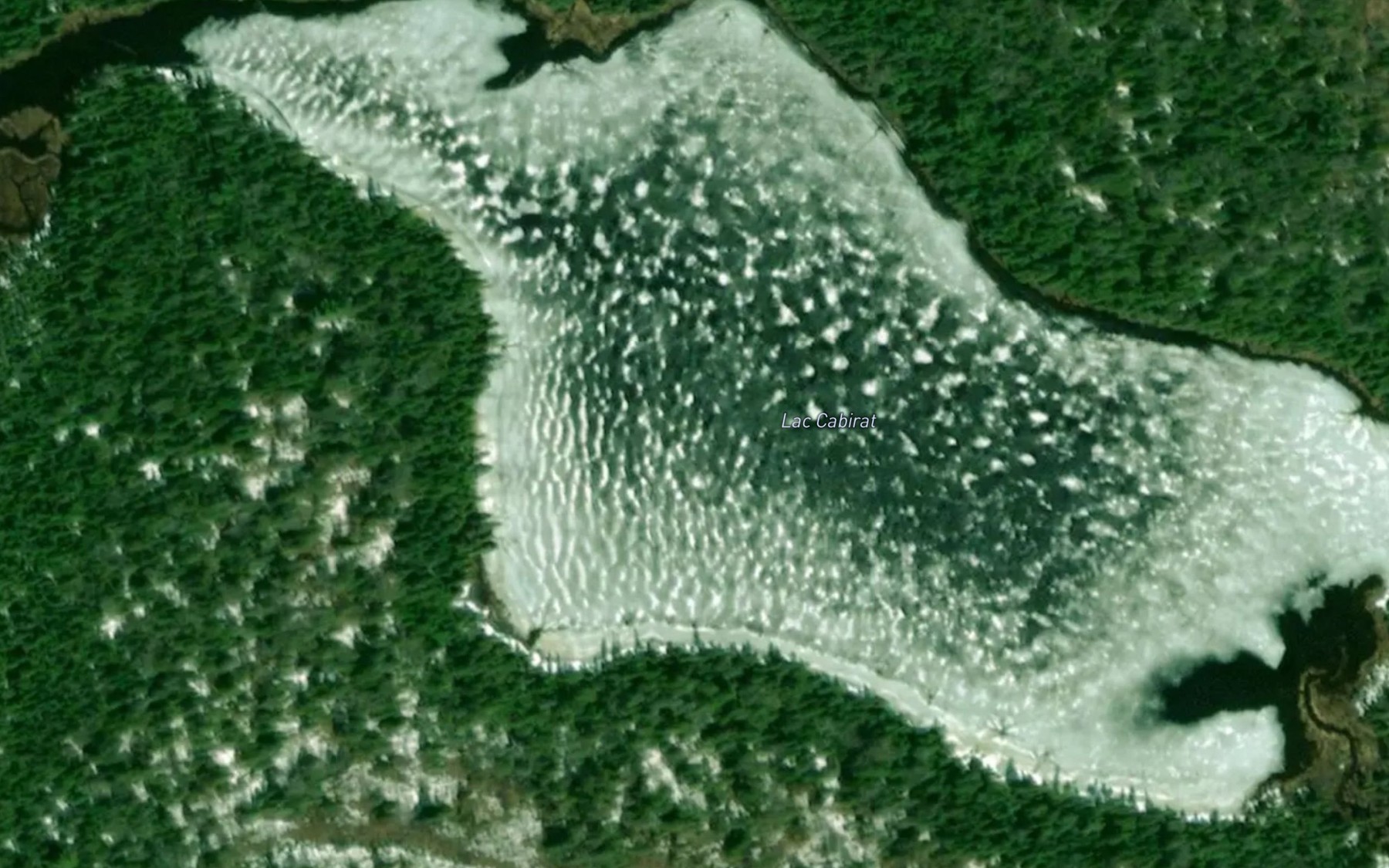 Satellite map of the Lac Cabirat