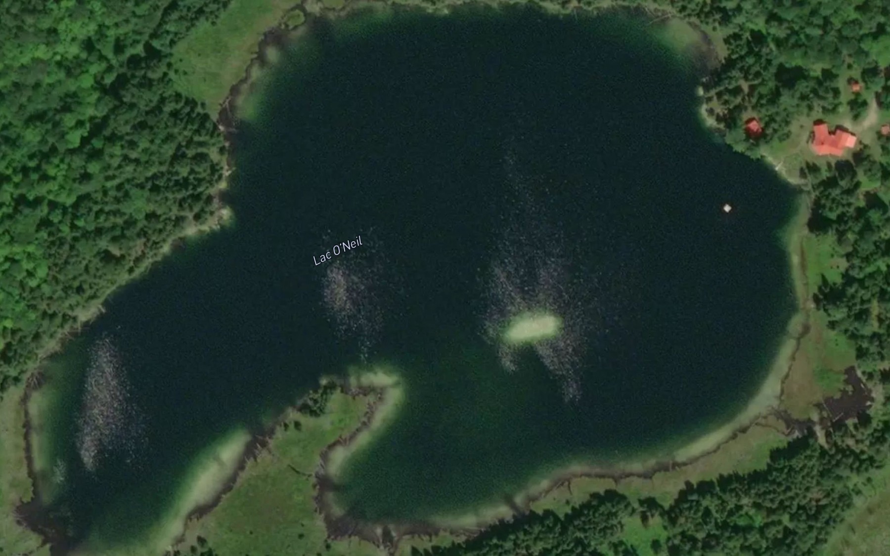 Satellite map of the Lac O'Neil