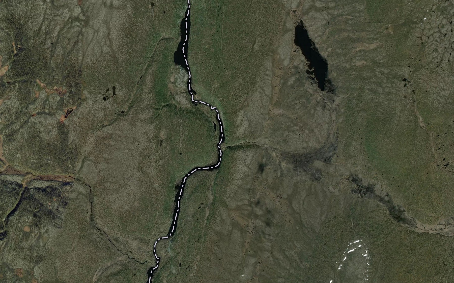 Satellite map of the Pystykurkkio