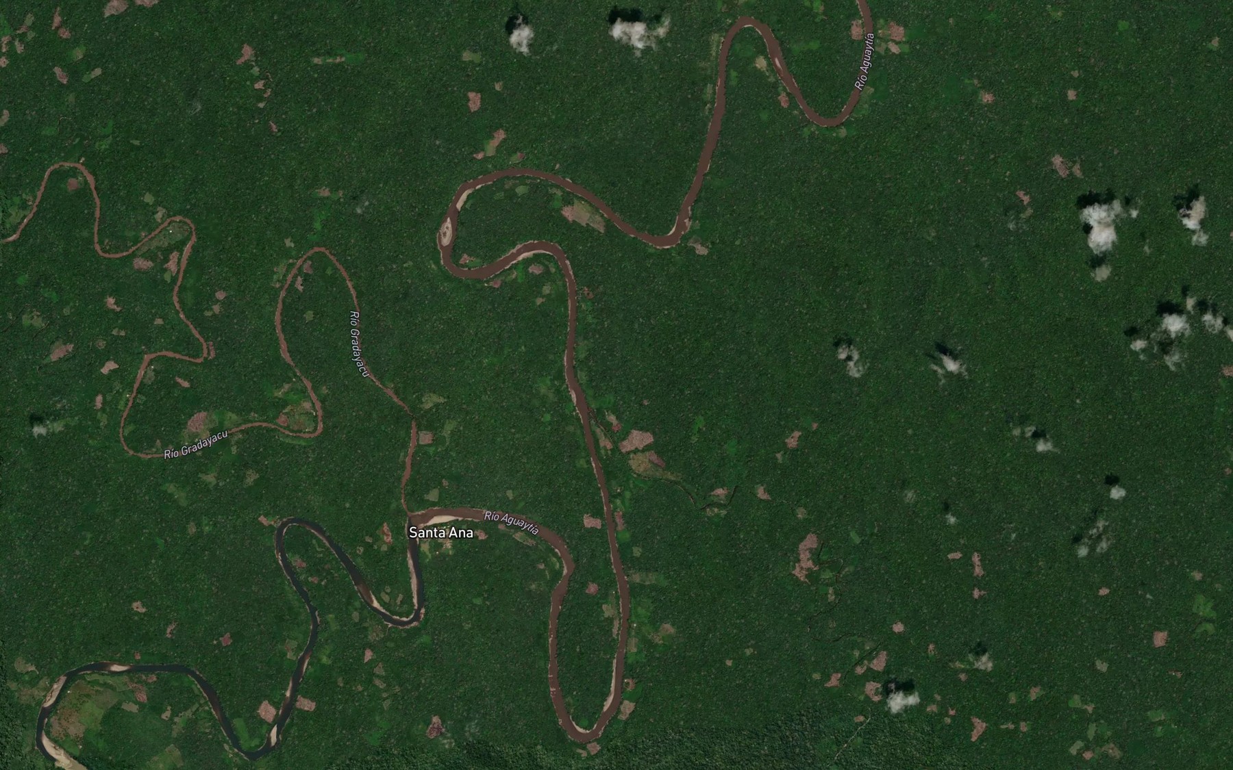 Satellite map of the Quebrada Tarahuaca