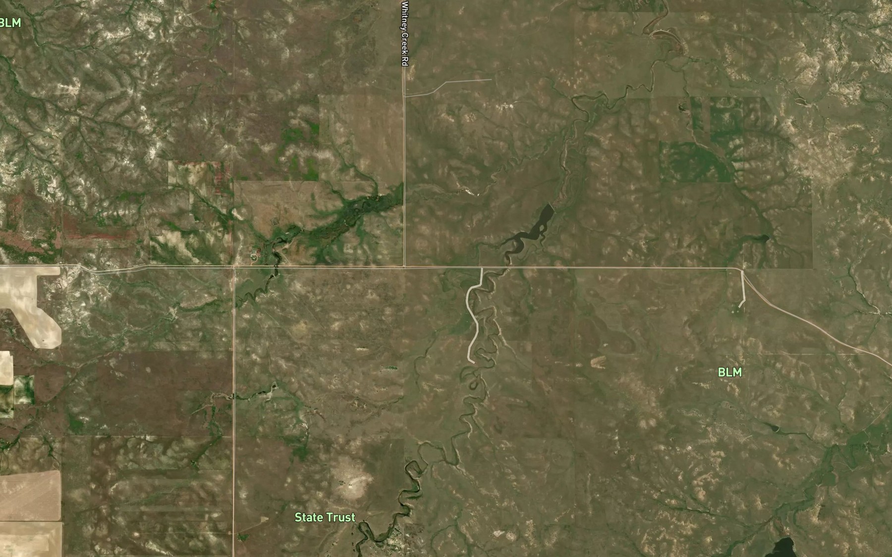 Satellite map of the Shoemaker