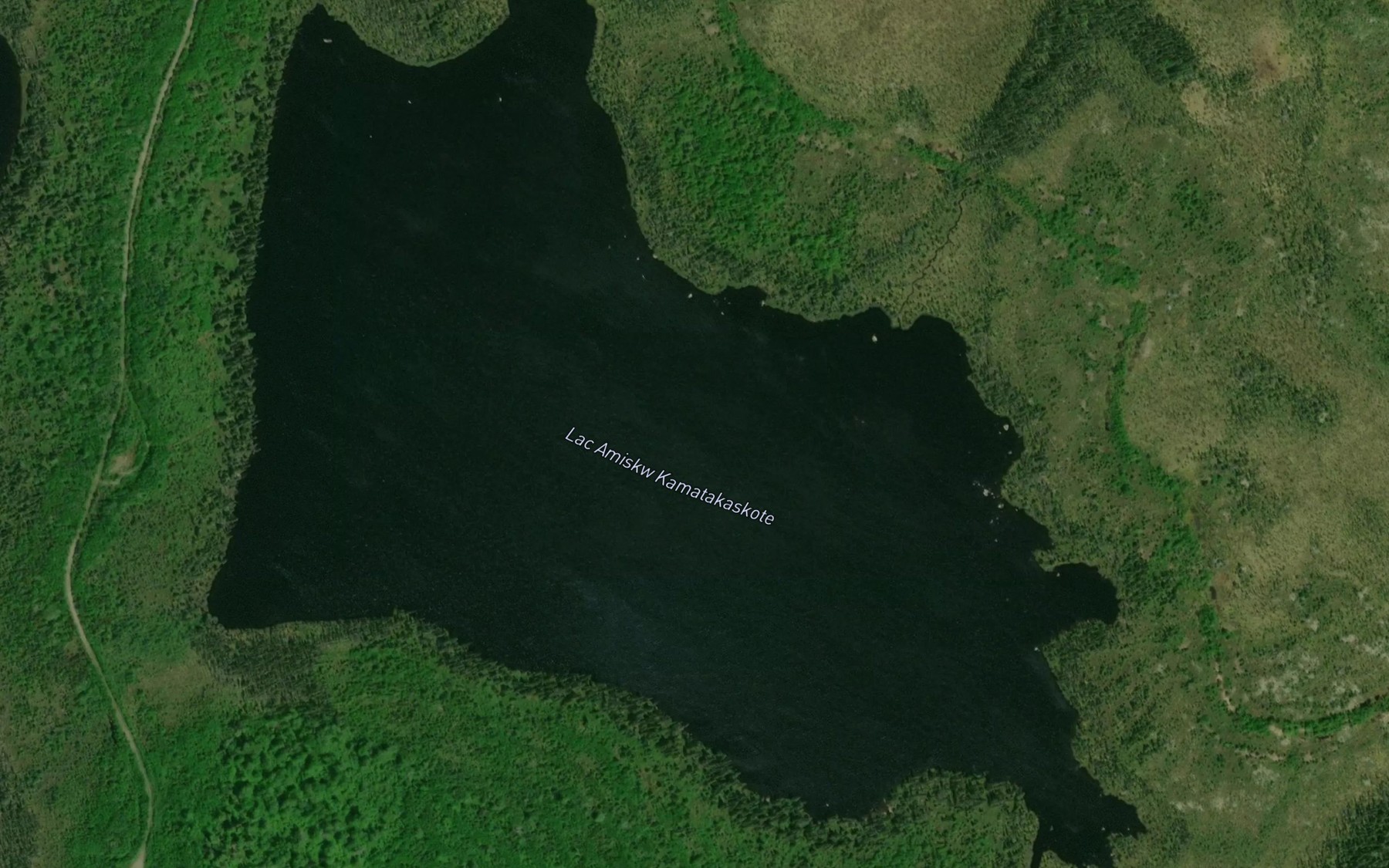 Satellite map of the Lac Amiskw Kamatakaskote