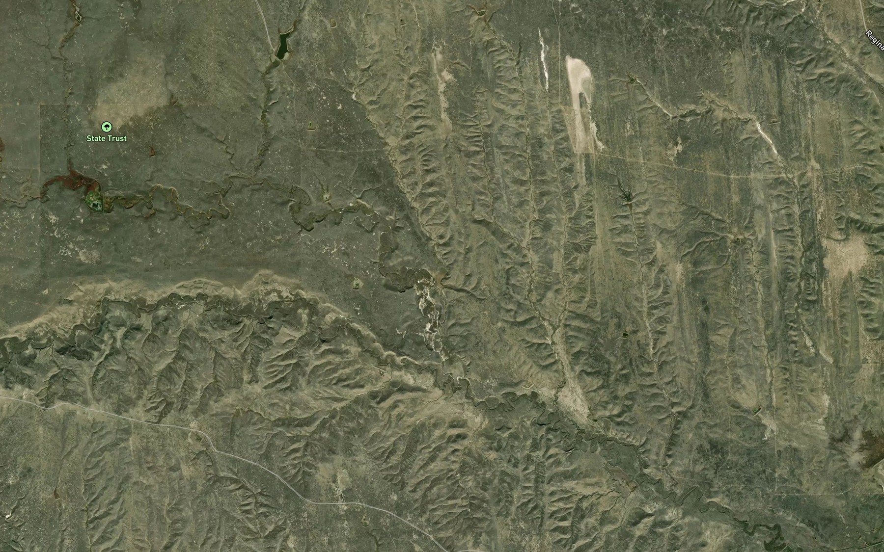 Satellite map of the Wilson Reservoir