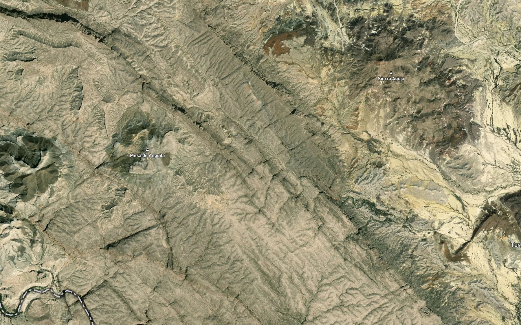 Satellite map of the Tinaja Grande