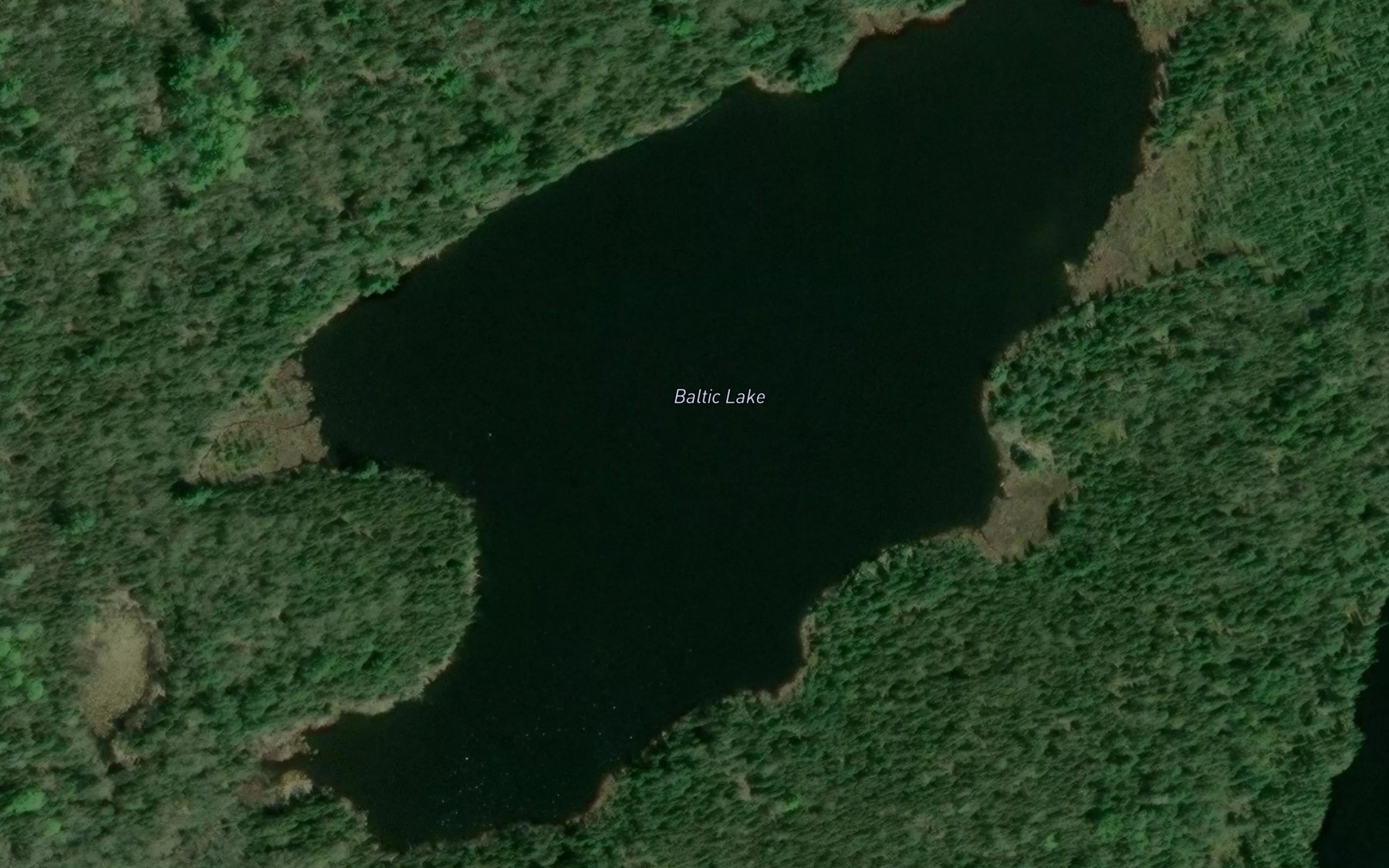 Satellite map of the Baltic Lake