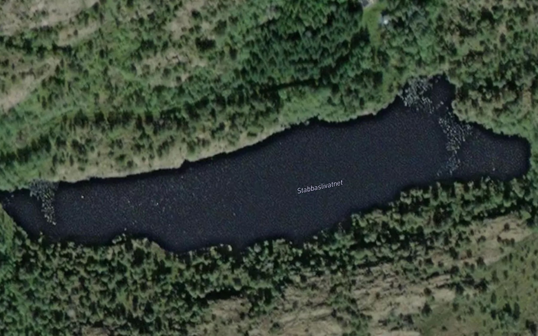 Satellite map of the Stabbaslivatnet