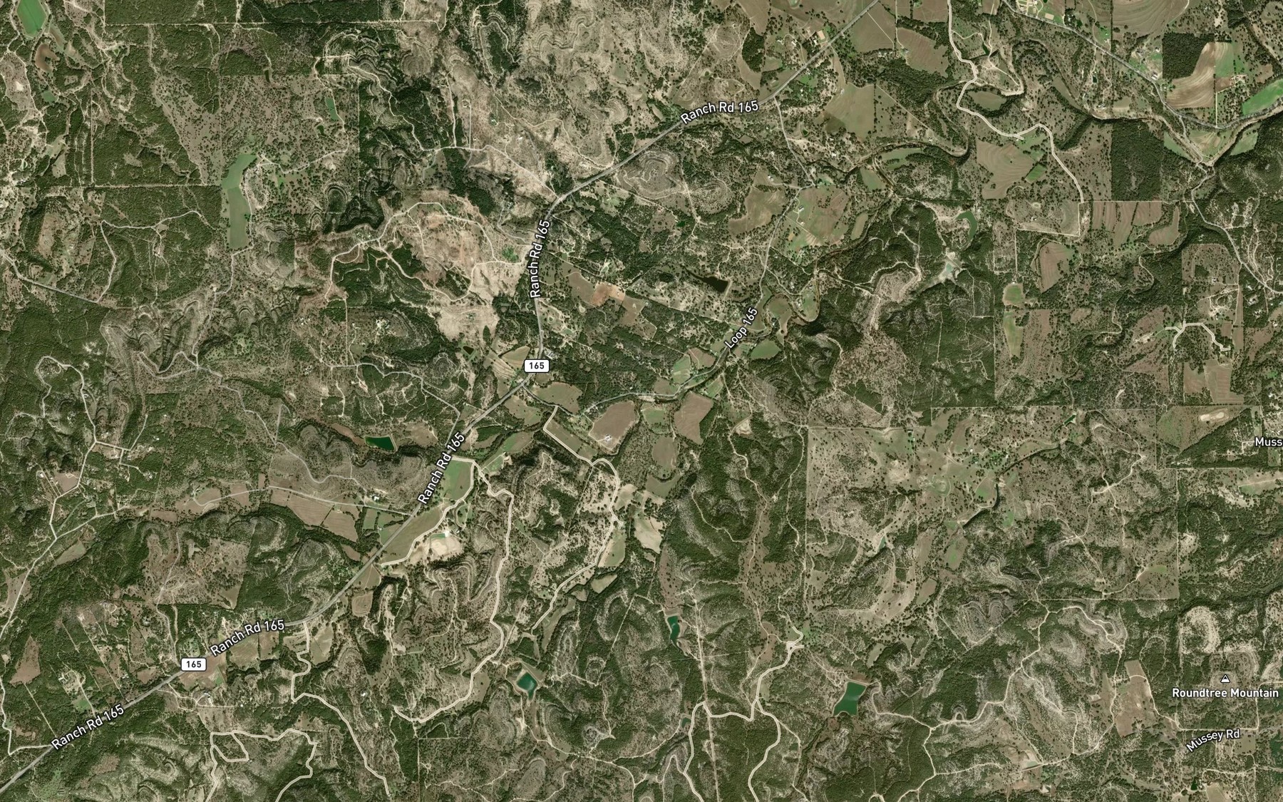 Satellite map of the Cottonwood Branch