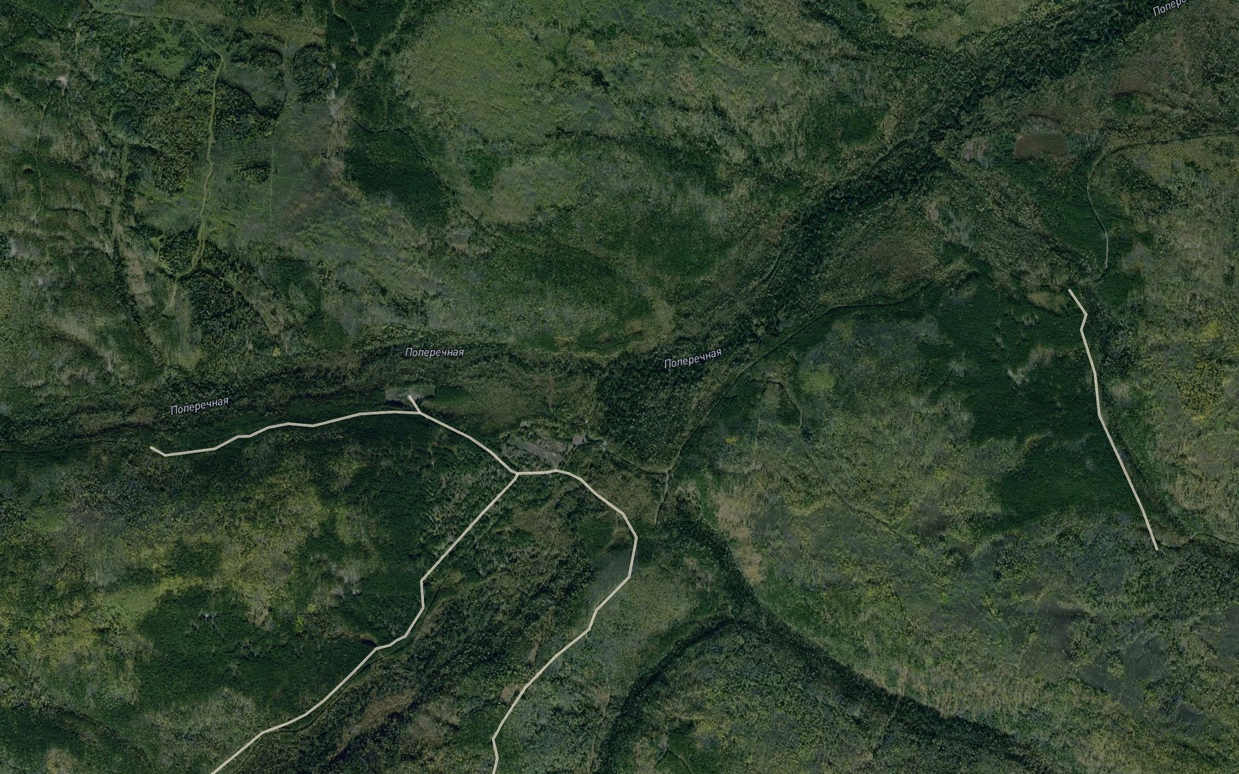 Satellite map of the Cheremshanka
