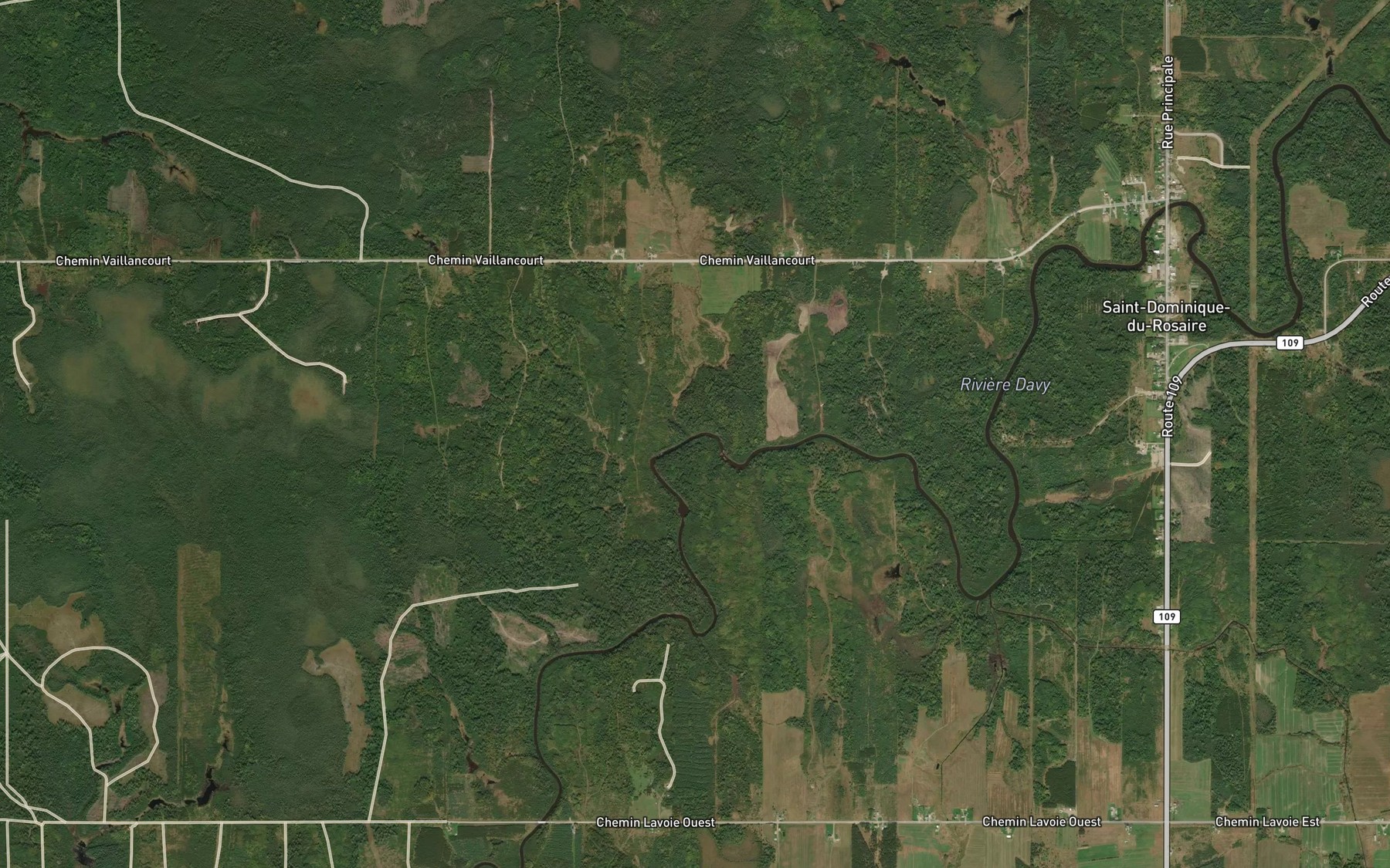 Satellite map of the Ruisseau Boire