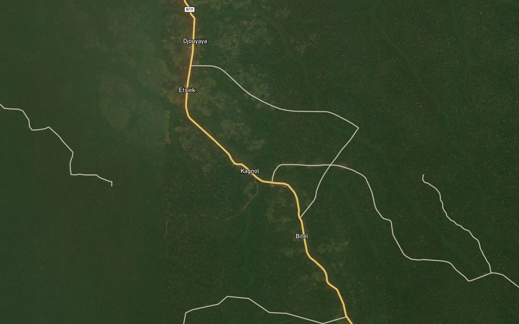 Satellite map of the Monesoum