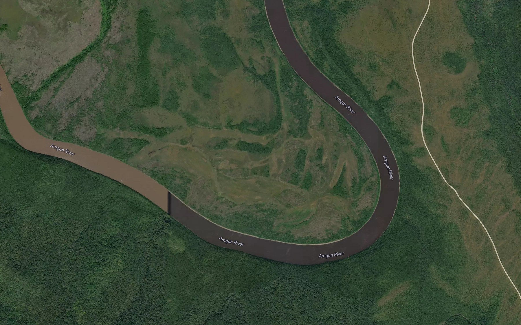 Satellite map of the Perekat Chertovy Zuby