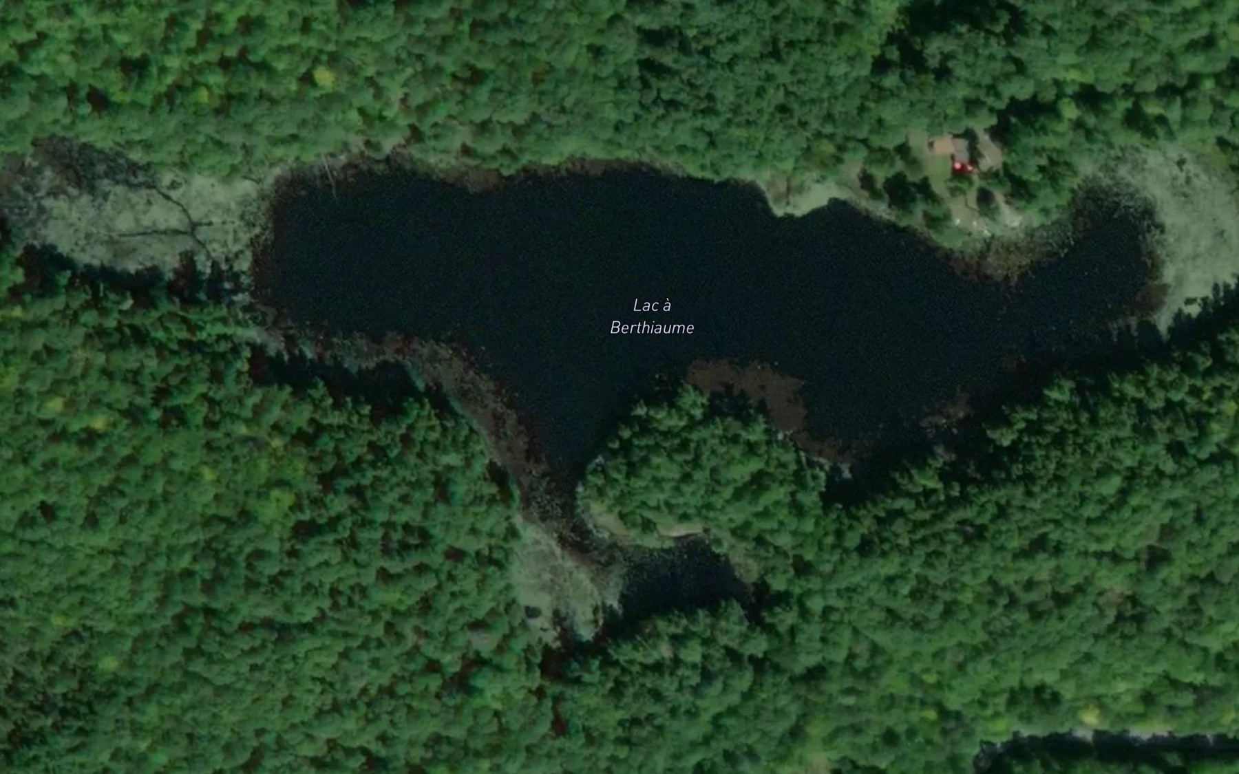 Satellite map of the Lac a Berthiaume