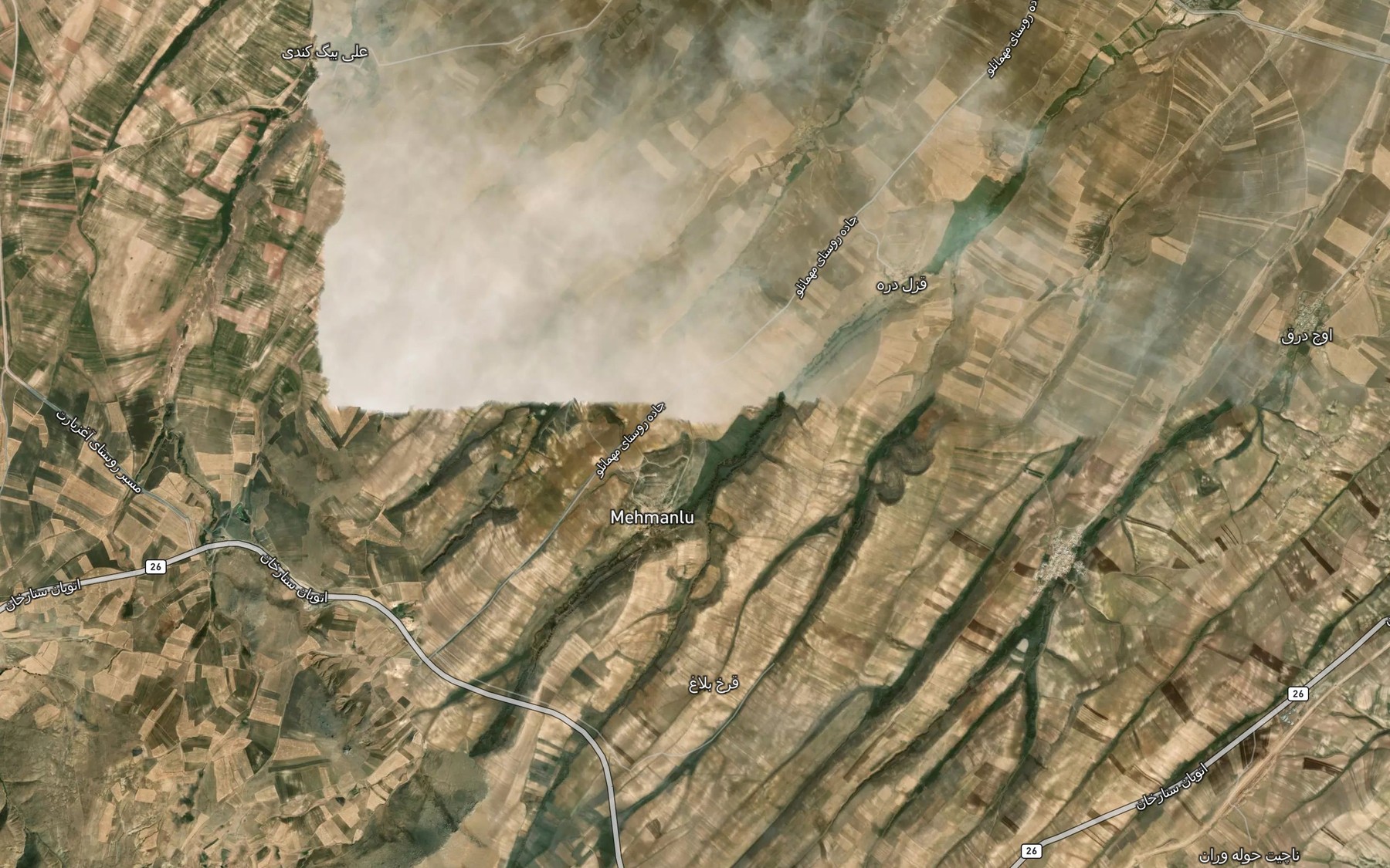 Satellite map of the Tak Bolagh