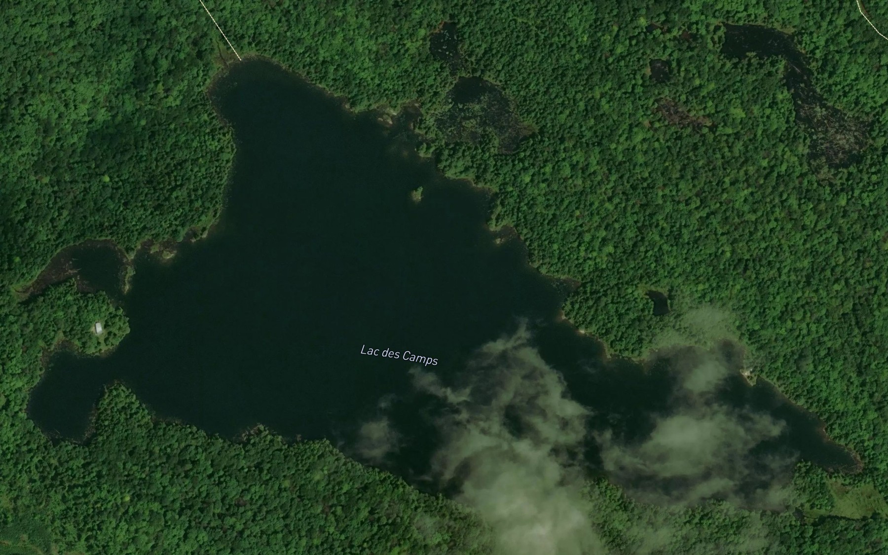 Satellite map of the Lac des Camps