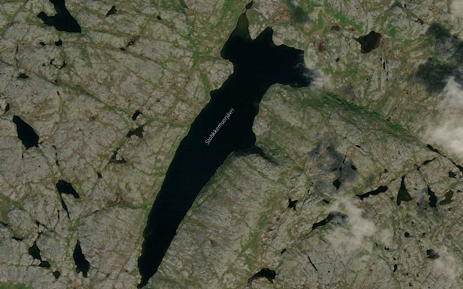 Satellite map of the Stakkemuorjavri