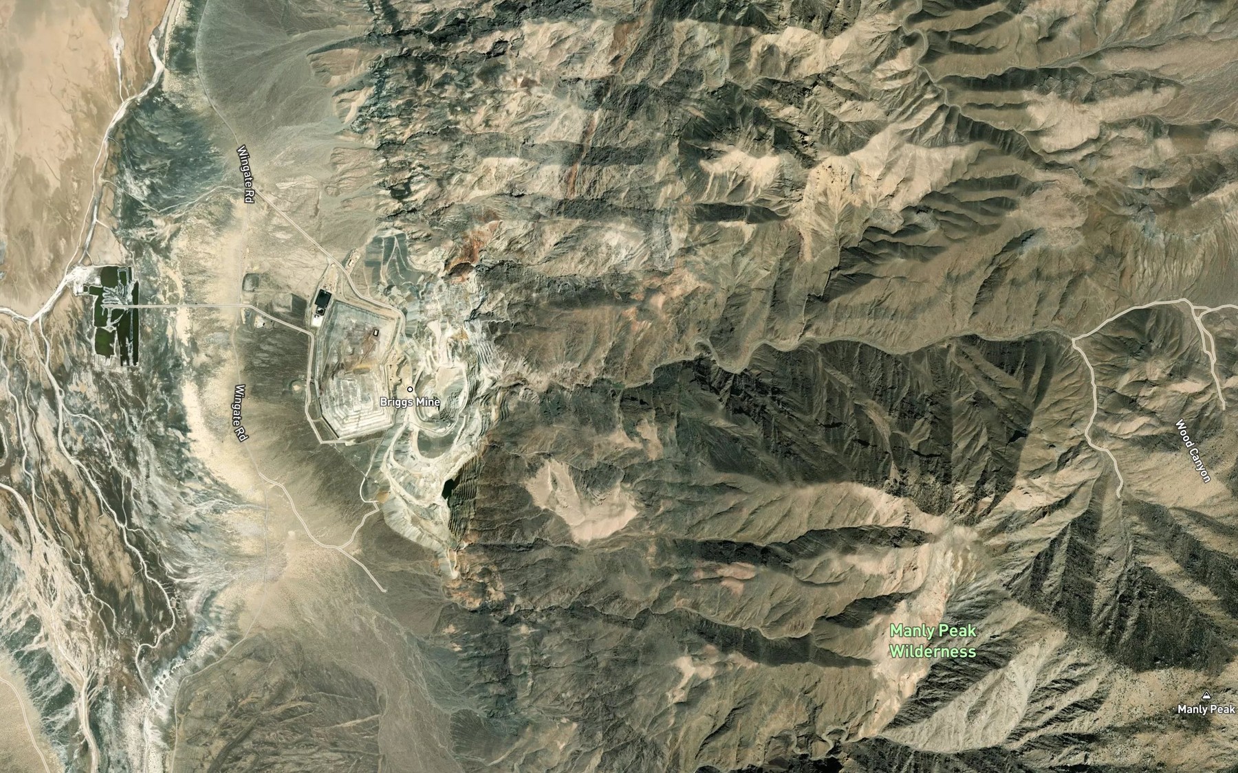 Satellite map of the Redlands Spring