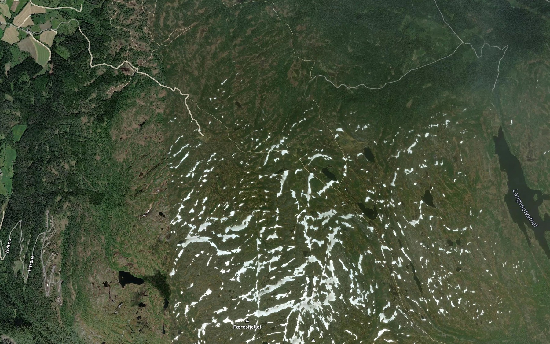 Satellite map of the Vireskartjorni
