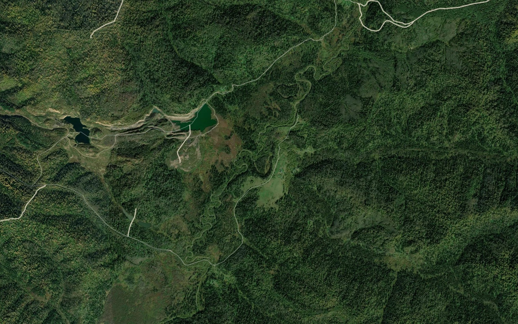 Satellite map of the Uzuntsa