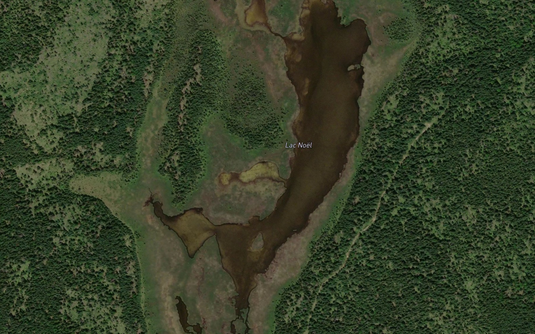 Satellite map of the Lac Noel