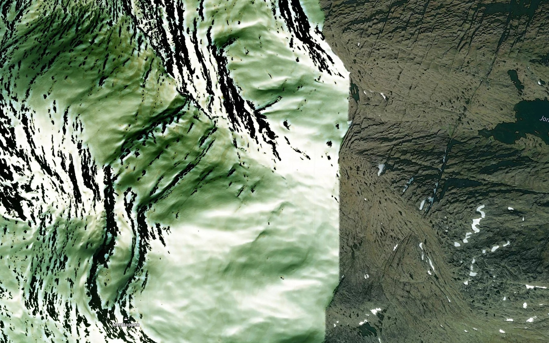 Satellite map of the Knabbaga