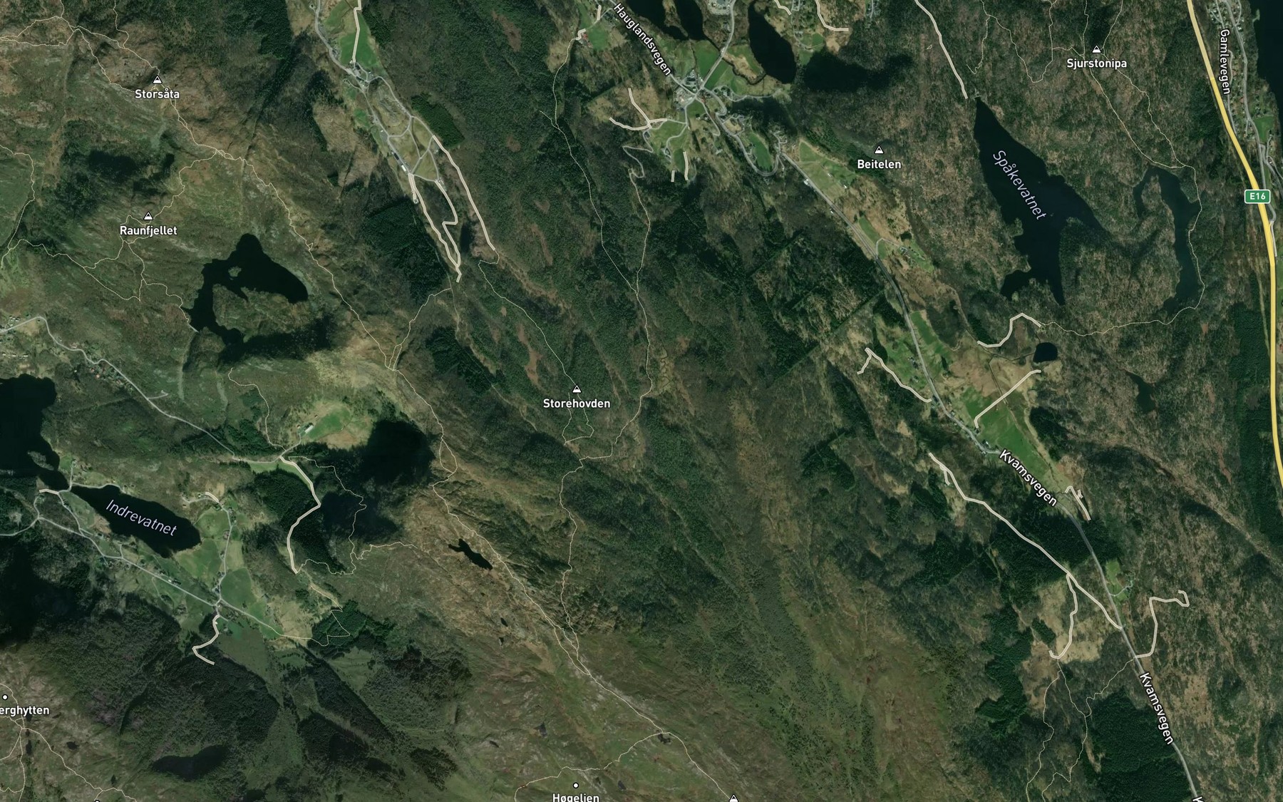 Satellite map of the Fossen