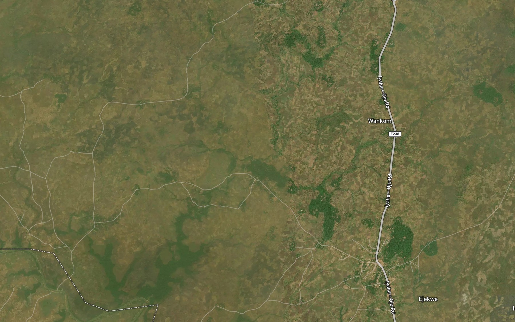 Satellite map of the River Atoo