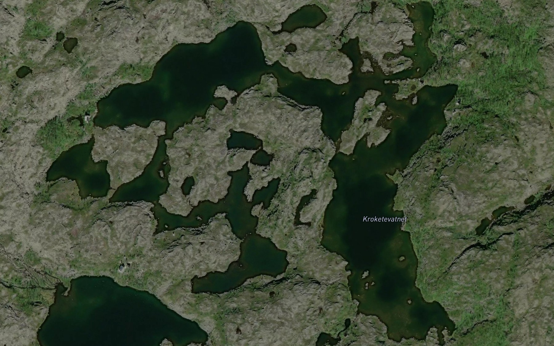 Satellite map of the Kroketevatnet