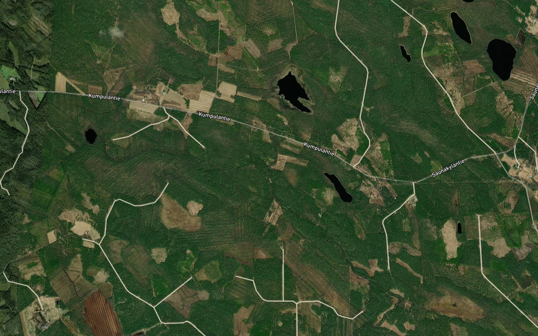Satellite map of the Kiuaspuro