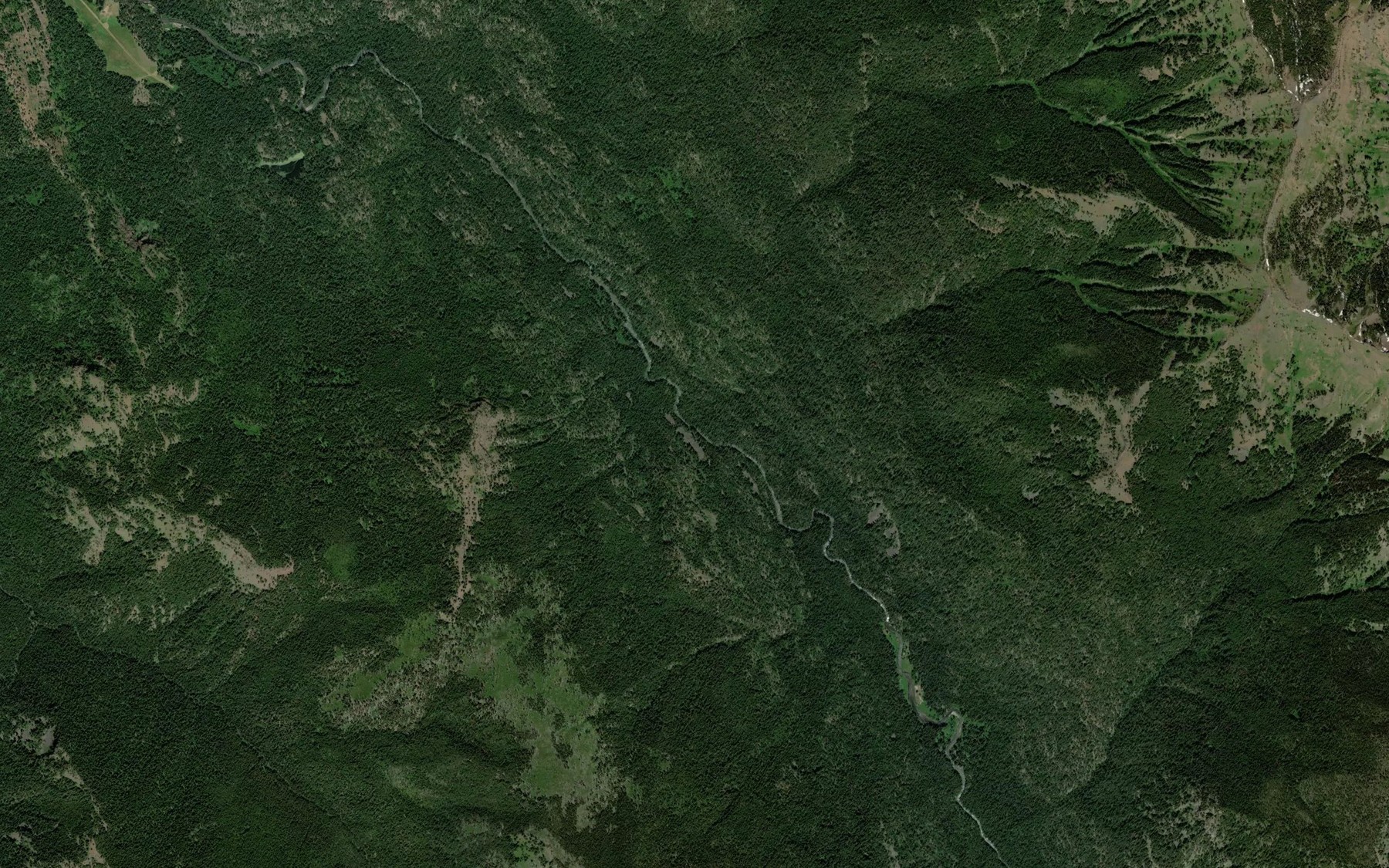 Satellite map of the Garwood Creek
