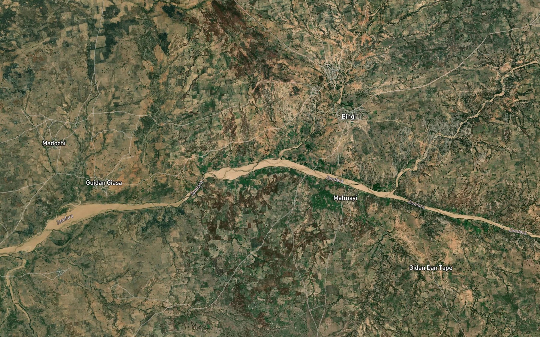 Satellite map of the Bakura