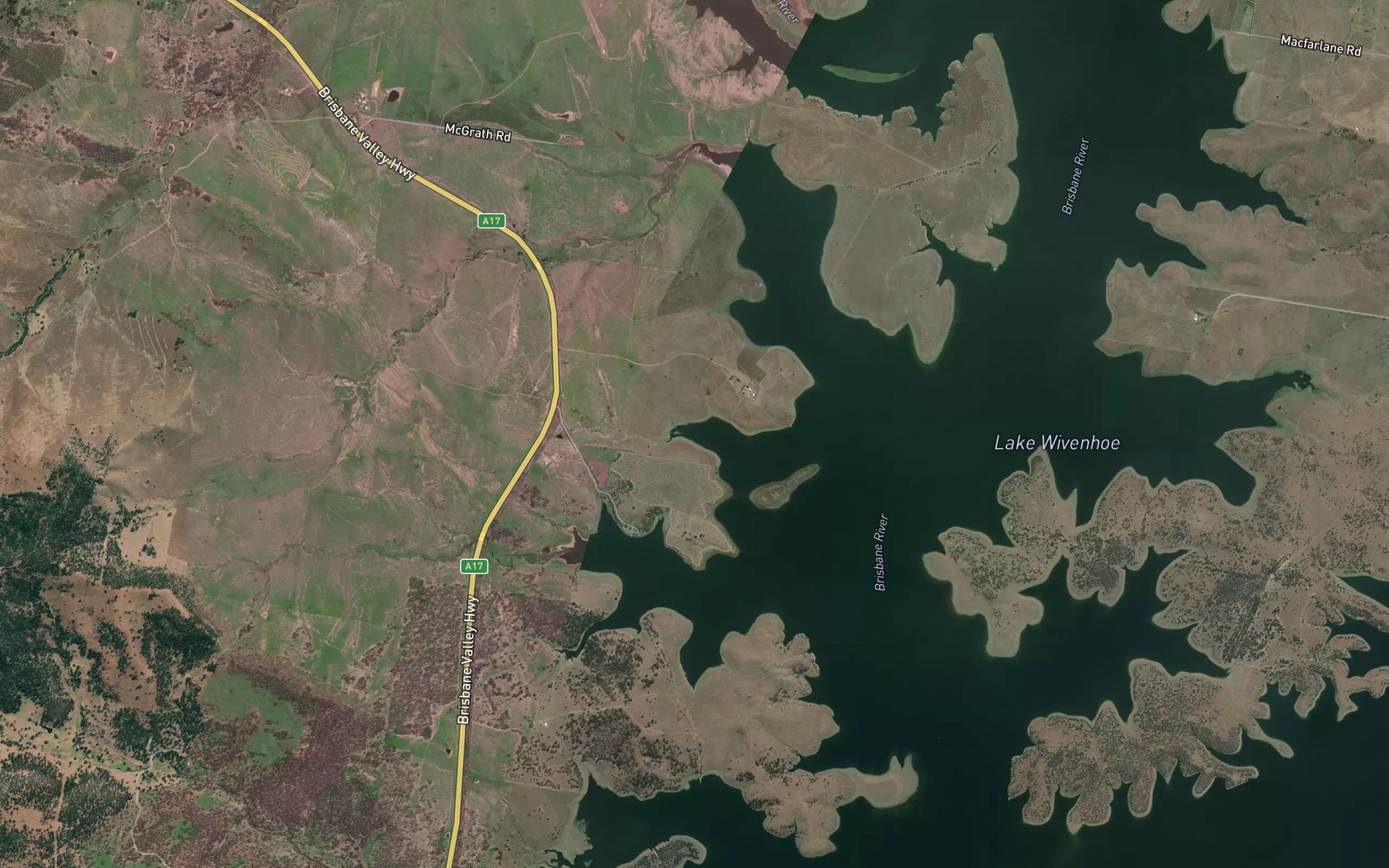 Satellite map of the Moombra Bay