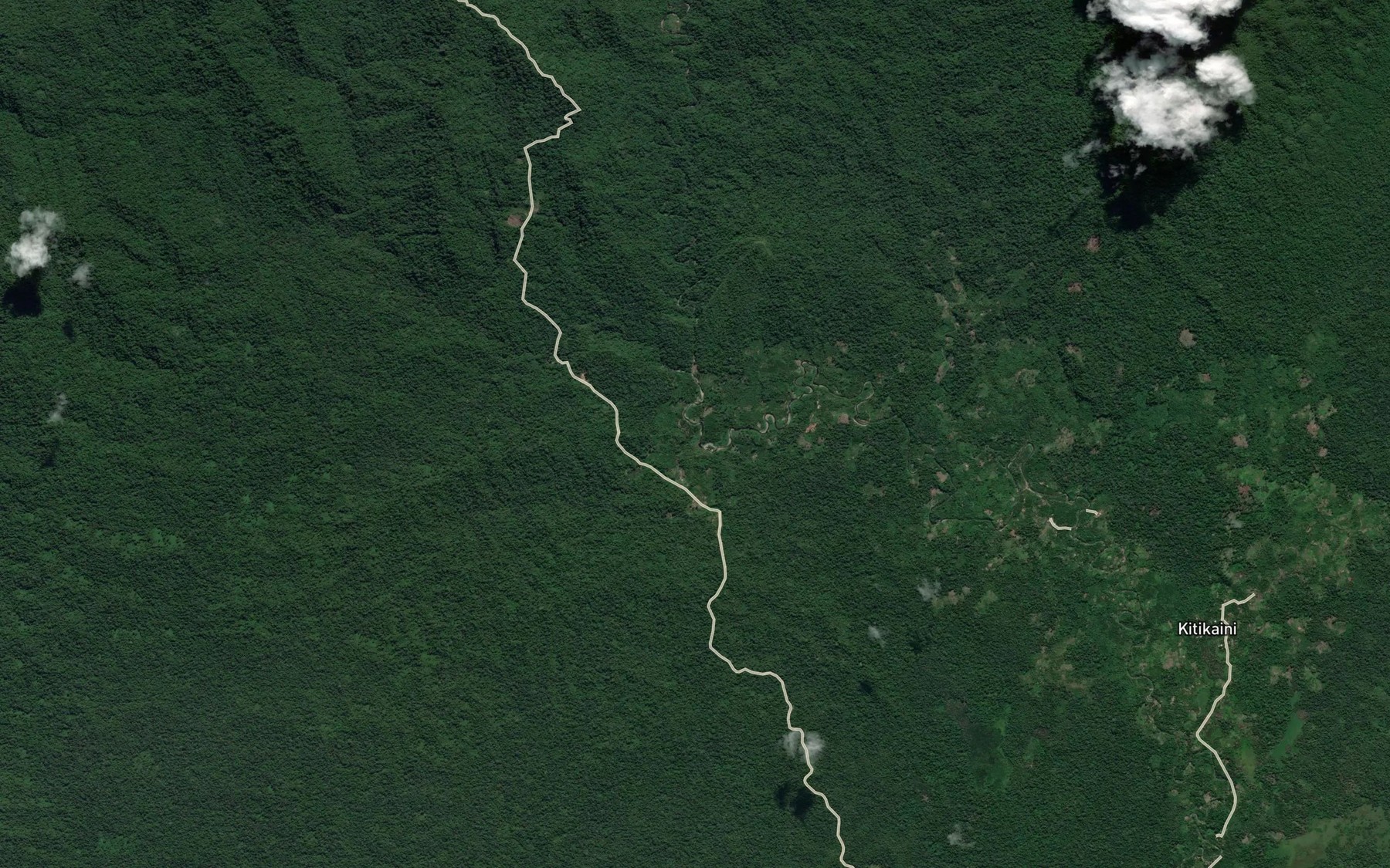 Satellite map of the Obira Creek
