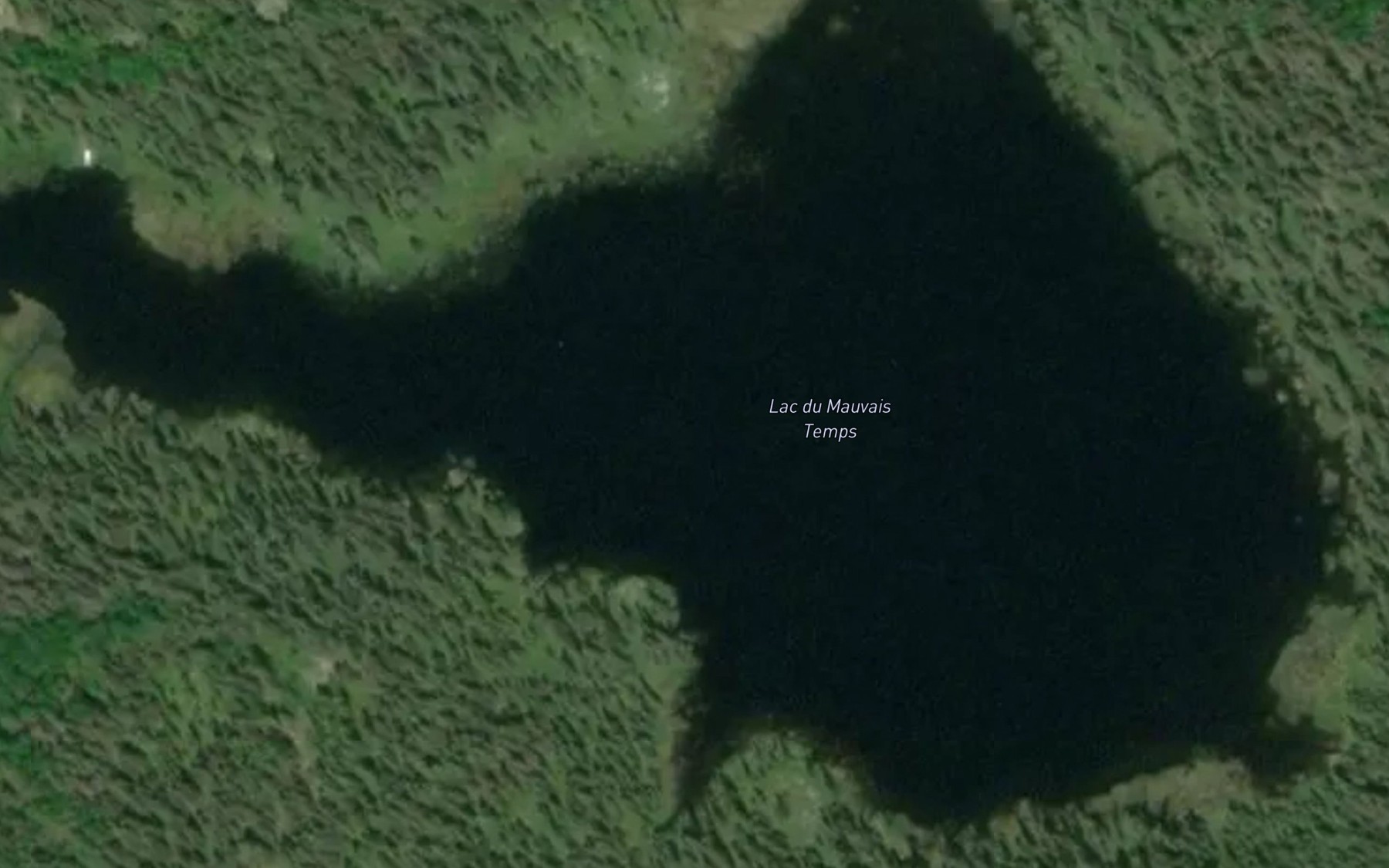 Satellite map of the Lac du Mauvais Temps