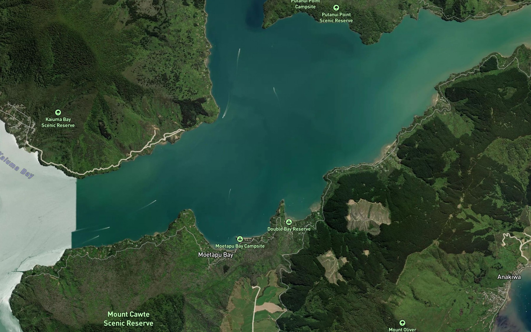Satellite map of the Double Bay