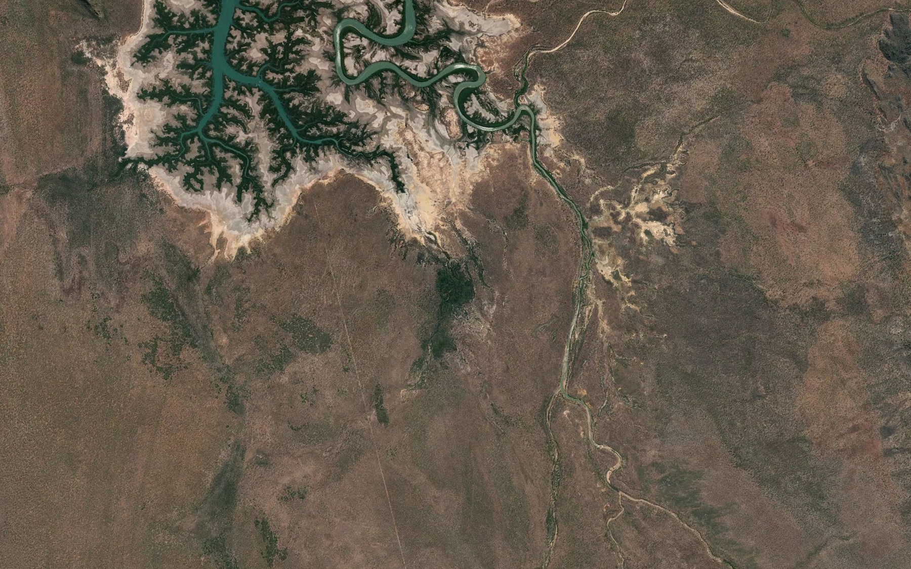 Satellite map of the Bull Spring