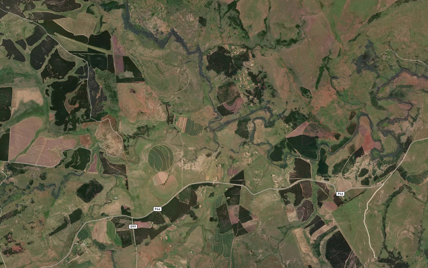 Satellite map of the Soetmelksrivier