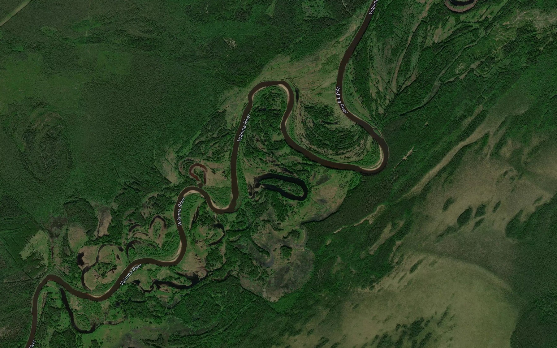 Satellite map of the Ozero Krutaya Kur'ya