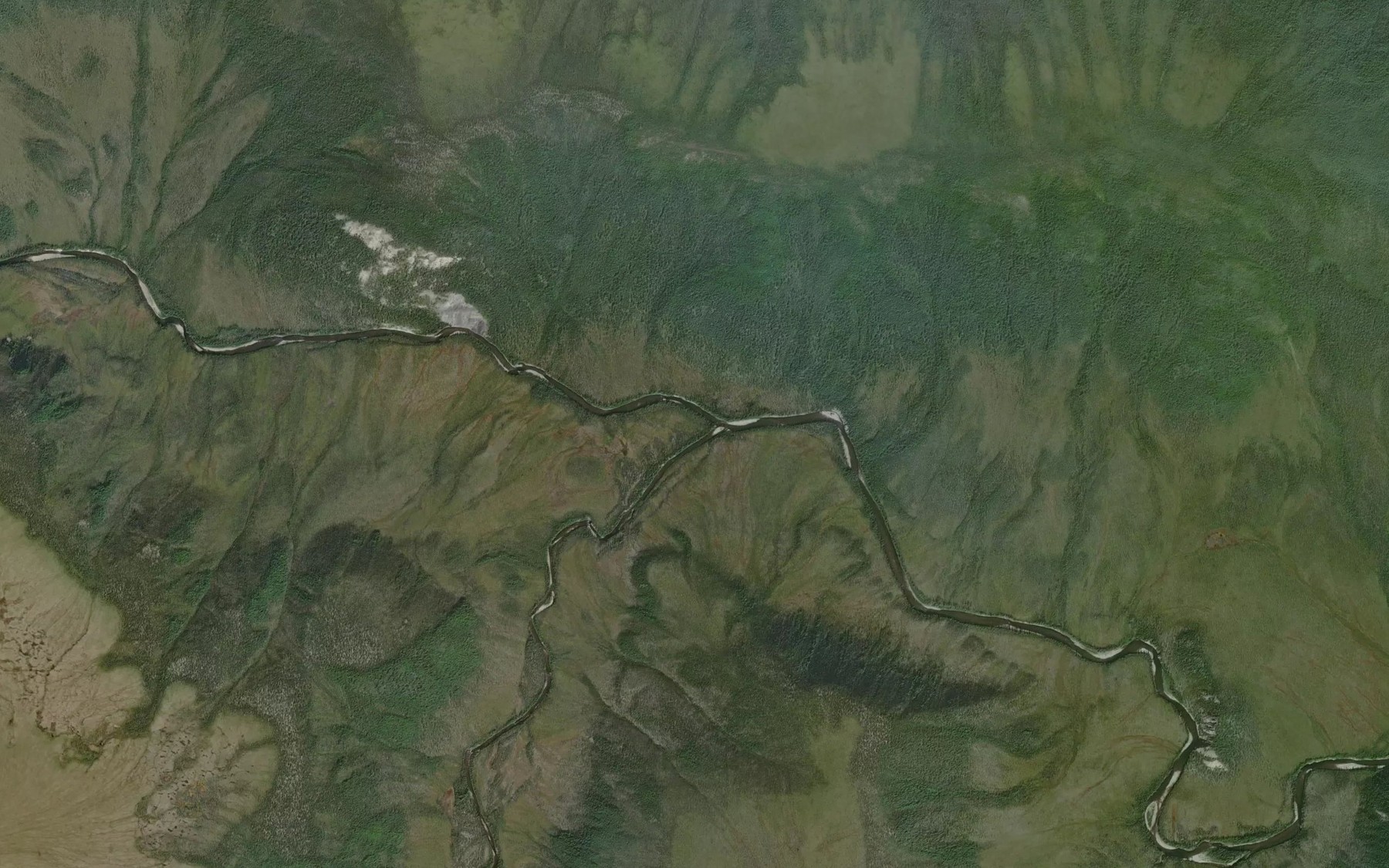 Satellite map of the Granite Creek