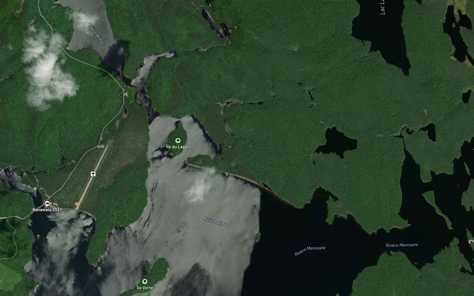 Satellite map of the Baie du Lagon