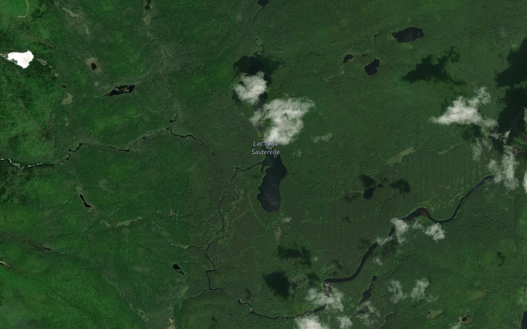 Satellite map of the Ruisseau de la Sauterelle