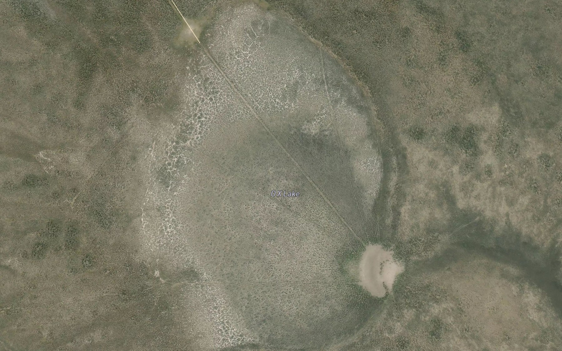Satellite map of the O X Lake