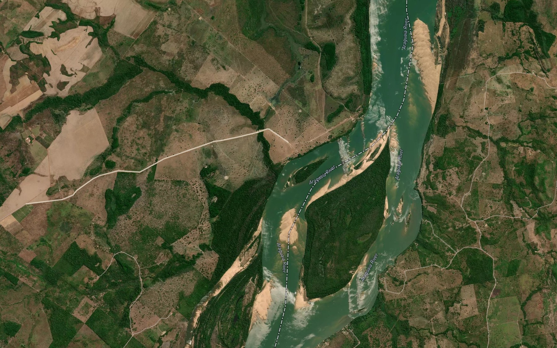 Satellite map of the Grotao Dois Irmaos