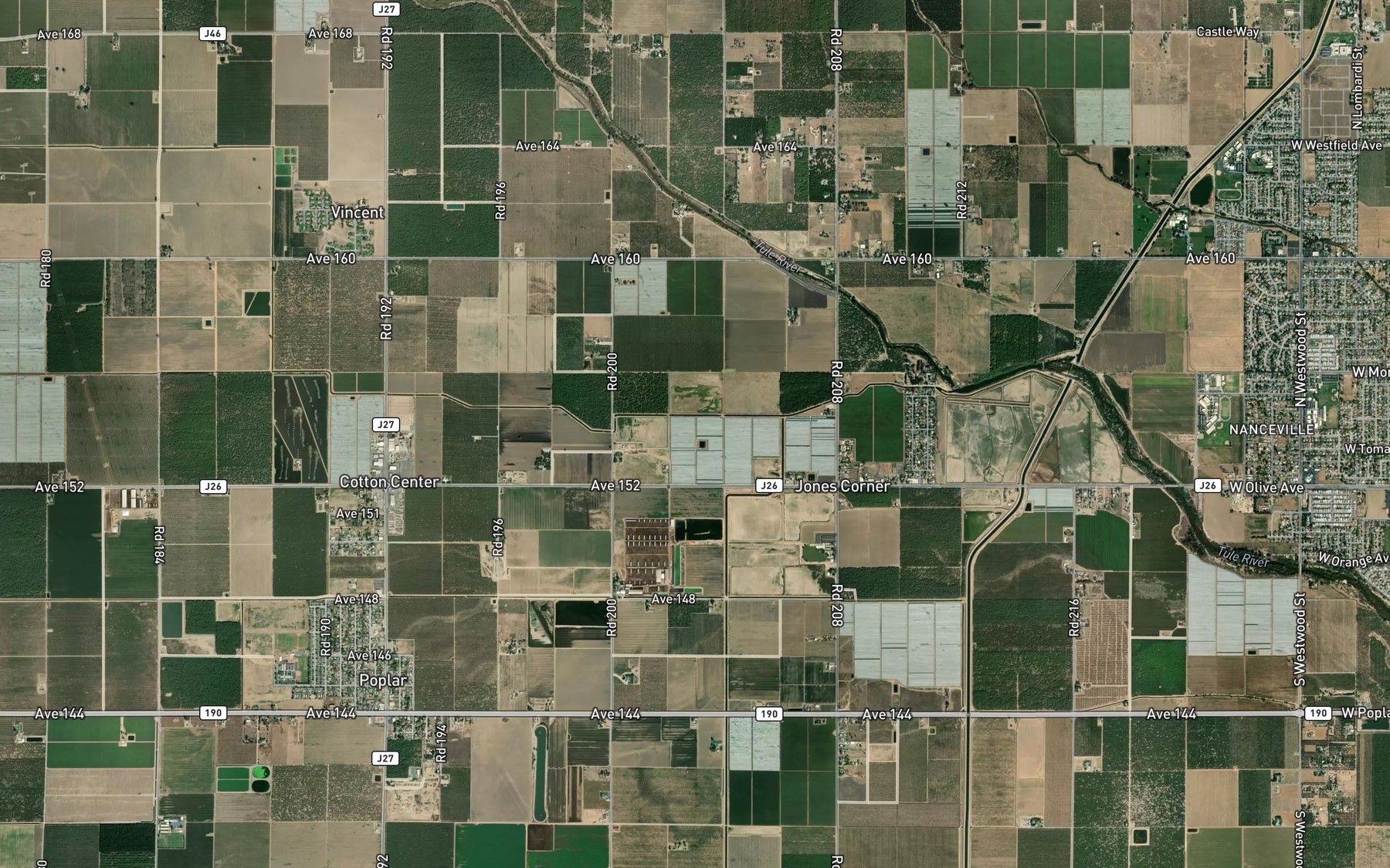 Satellite map of the Wood Central Ditch